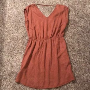 Rust Casual Mini Dress